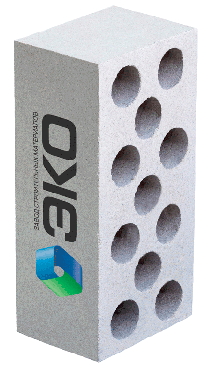 Кирпич силикатный пустотелый рядовой белый M150 250х120х88