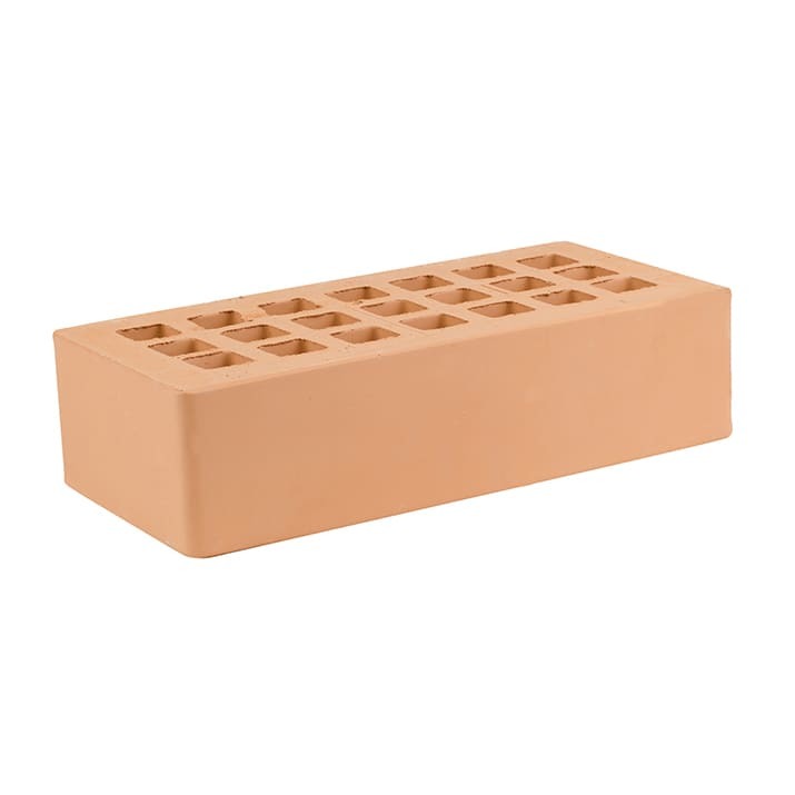 Облицовочный кирпич Железногорский одинарный 1НФ персик гладкий М200