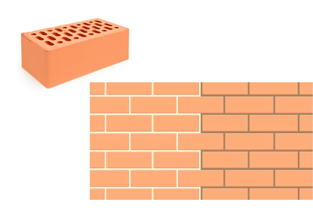 Кирпич утолщенный лицевой пустотелый «Сафари» М 150