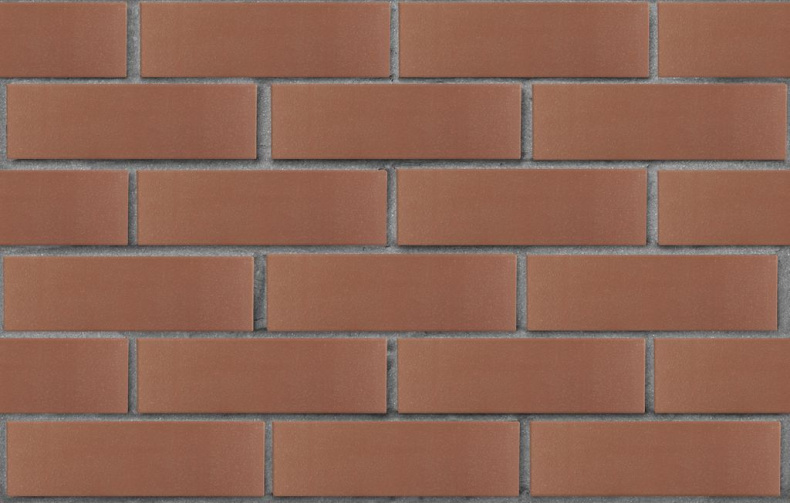 Кирпич лицевой коричневый 1NF гладкий