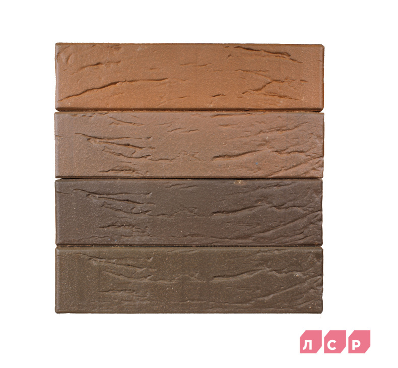 Кирпич лицевой пустотелый красный флэш ультра 1 NF рустик