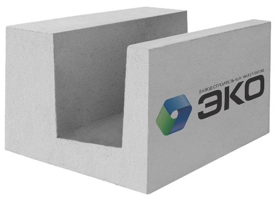 U-образные газобетонные блоки D500 600x500x250