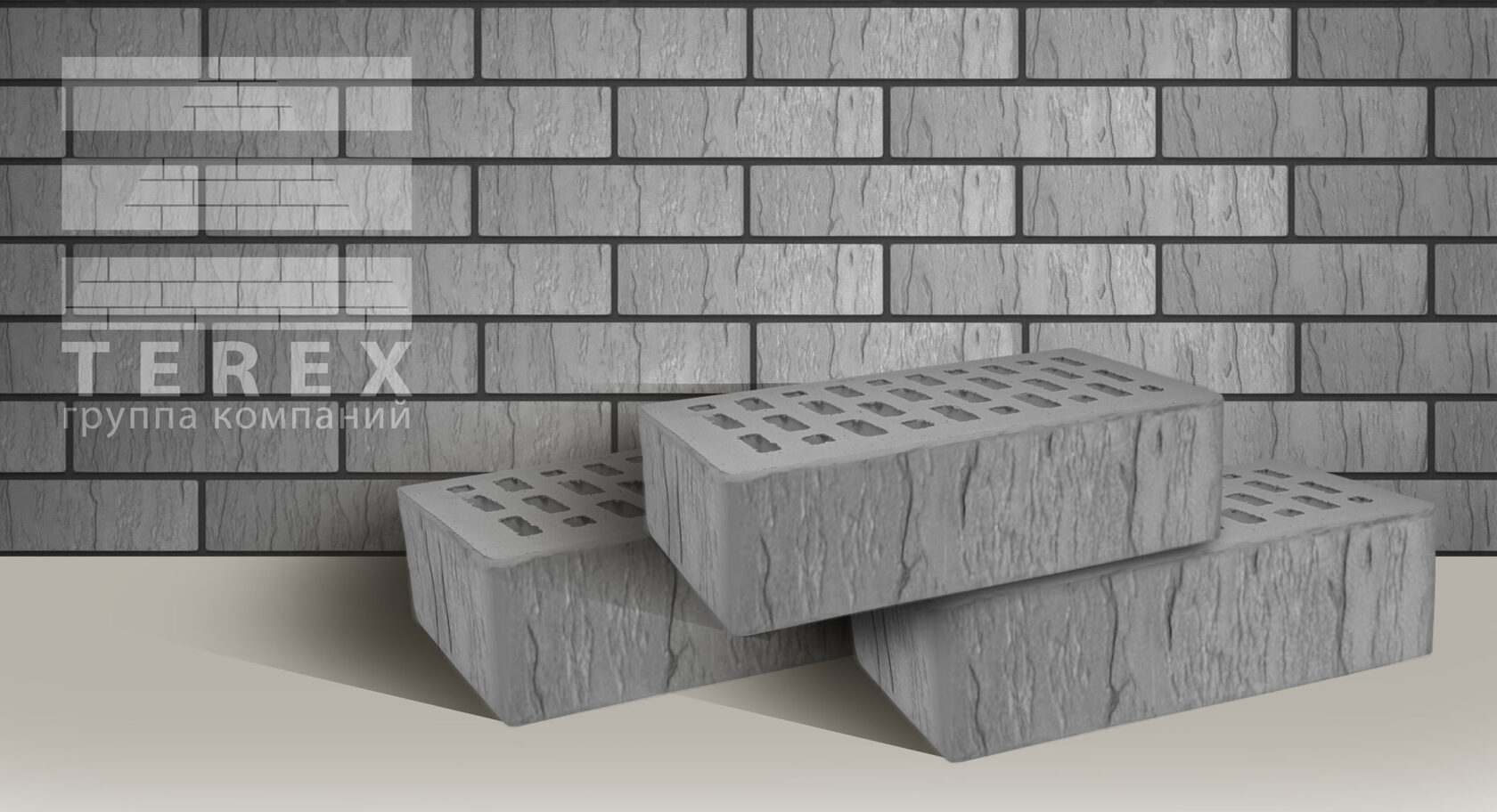 Облицовочный кирпич TEREX Серый шале
