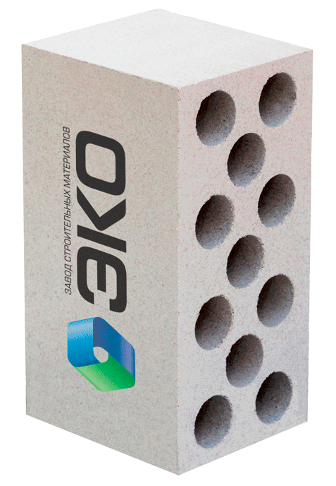 Камень силикатный пустотелый рядовой белый М150 250х120х138