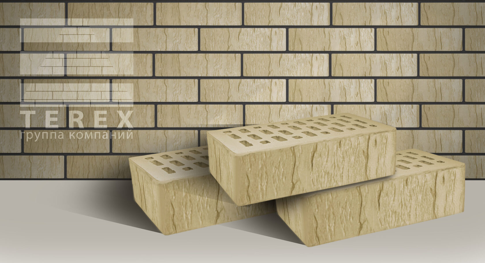 Облицовочный кирпич TEREX Слоновая кость шале