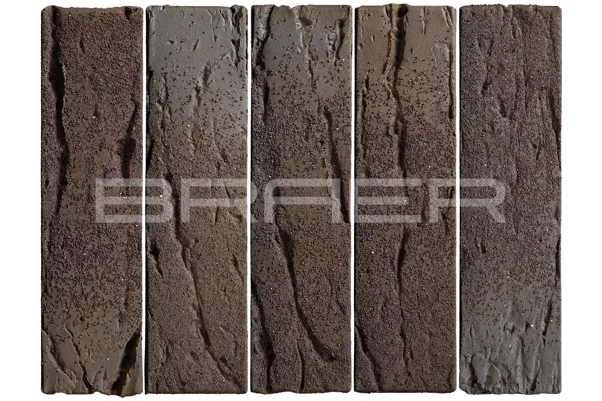 Облицовочный кирпич БРАЕР кладка Limited Этна, кора дуба, 1 НФ