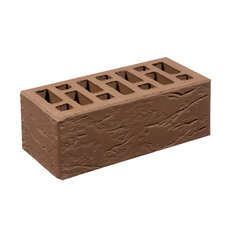 Кирпич коричневый Рустик 1,4НФ ОСМиБТ Старый Оскол