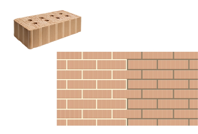 Кирпич одинарный полнотелый рядовой (пустотность 12%) М 200, 250