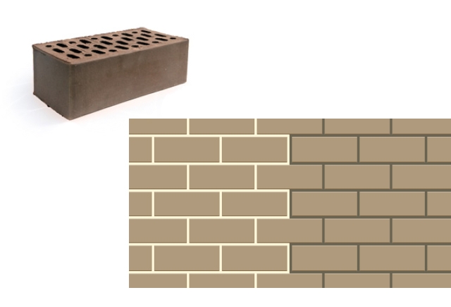 Продукция завода Кирпич утолщенный рядовой пустотелый «Коричневый» М 150