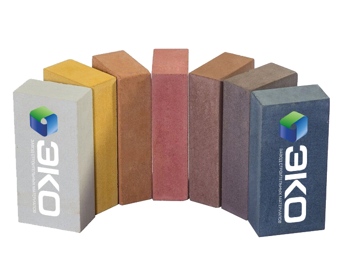  Кирпич силикатный полнотелый лицевой тонированный M150 250х120х88